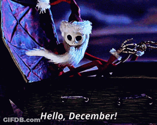 Jack Skellington Santa Claus Hello December GIF