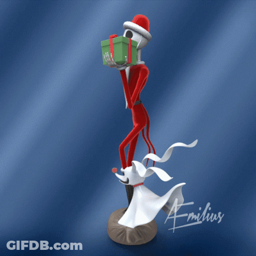 Jack Skellington Santa Claus Nightmare Before Christmas GIF