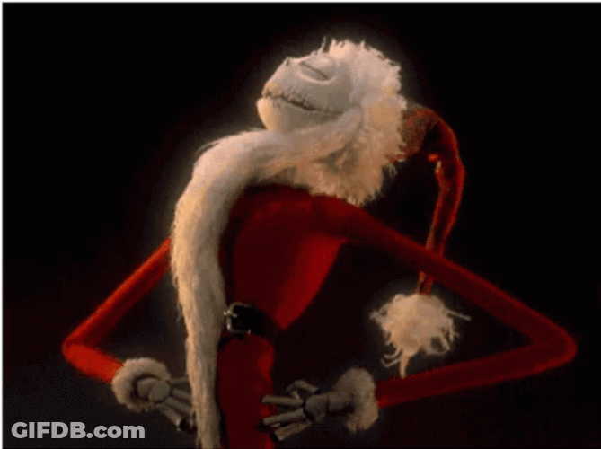 Jack Skellington Sleeping Santa Claus GIF