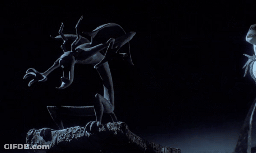Jack Skellington Stare Dark Halloween GIF