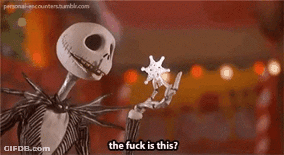 Jack Skellington The Fuck Is This GIF