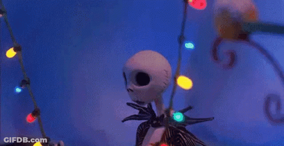 Jack Skellington The Nightmare Before Christmas Lights GIF