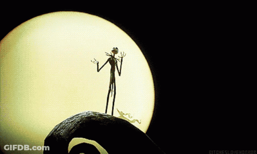 Jack Skellington The Nightmare Before Christmas Moon GIF