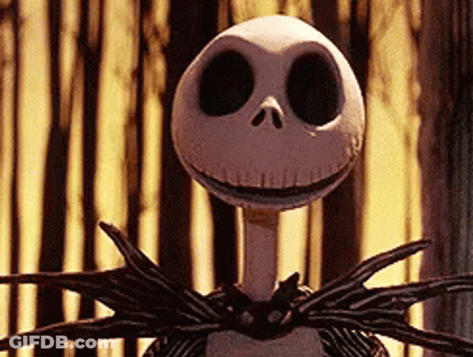 Jack Skellington Wink Stare Smile GIF