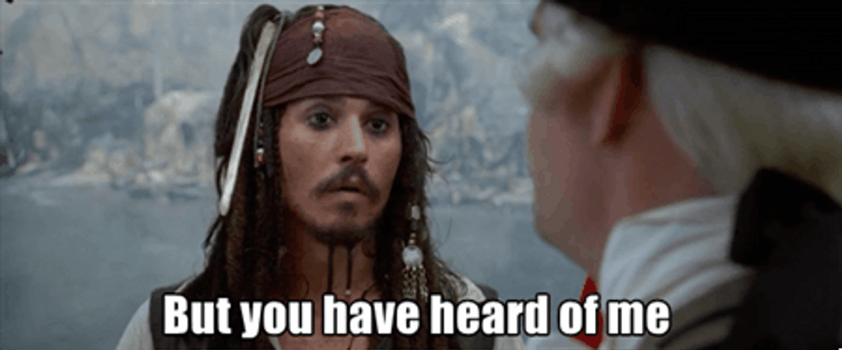 Jack Sparrow Heard Of Me GIF