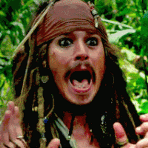 Jack Sparrow Johnny Depp Screaming GIF