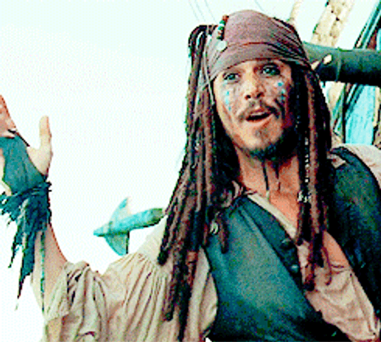 Jack Sparrow Pirate Of The Caribbean Water Splash GIF