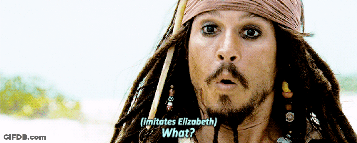 Jack Sparrow Pirate Of The Caribbean What GIF