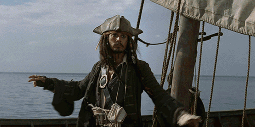 Jack Sparrow Pirates The Caribbean Hat GIF