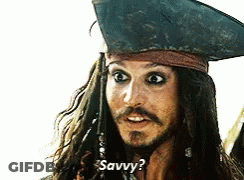 Jack Sparrow Sitting In Chair Holding Wine And Smoking GIF
