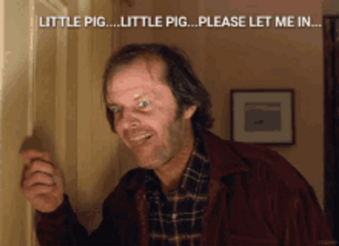 Jack Torrance Pig Let Me In GIF