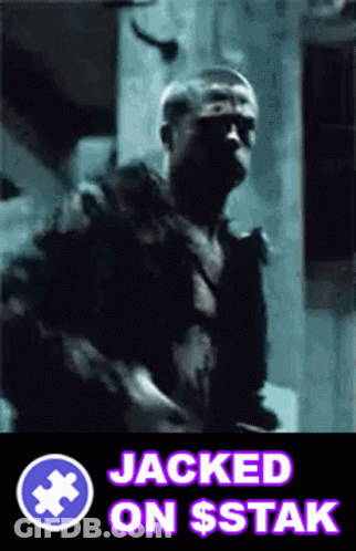 Jacked On Stak Text GIF
