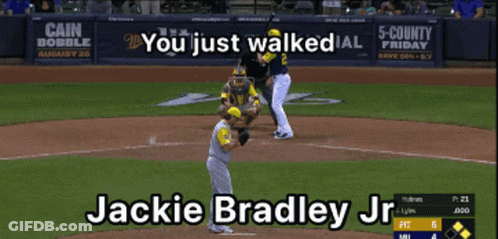Jackie Bradley Jr Baseball Player On Base GIF