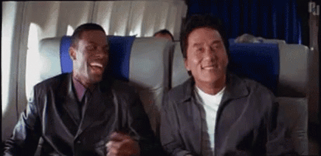 Jackie Chan Feelin Happy With Friend GIF