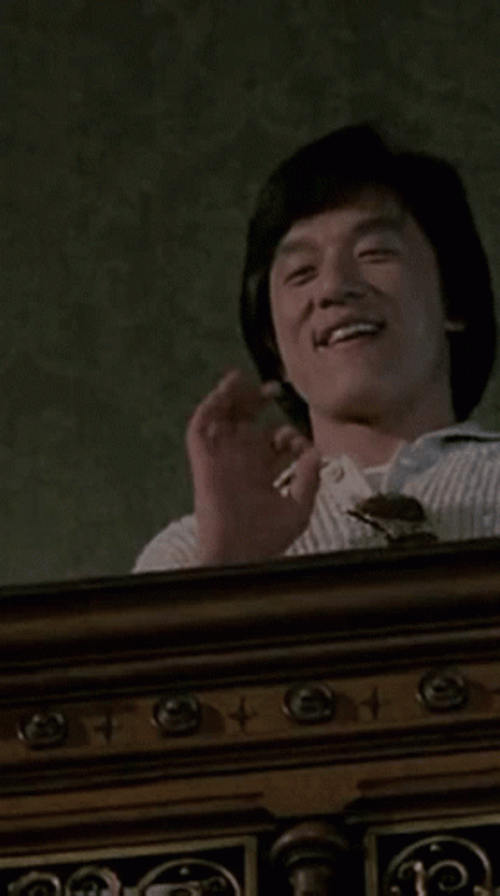 Jackie Chan Hand Gesture GIF