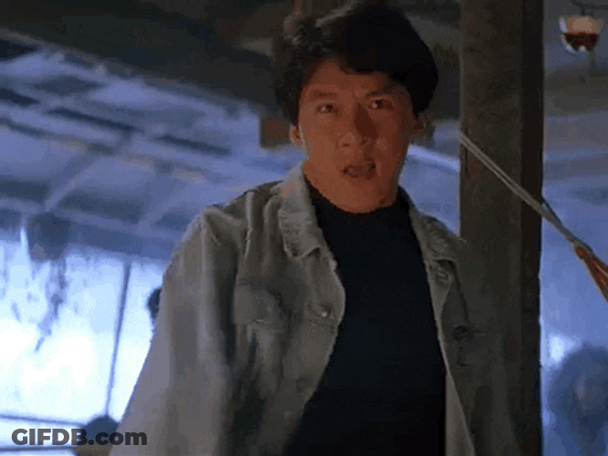 Jackie Hot Chan You Are All Garbage GIF