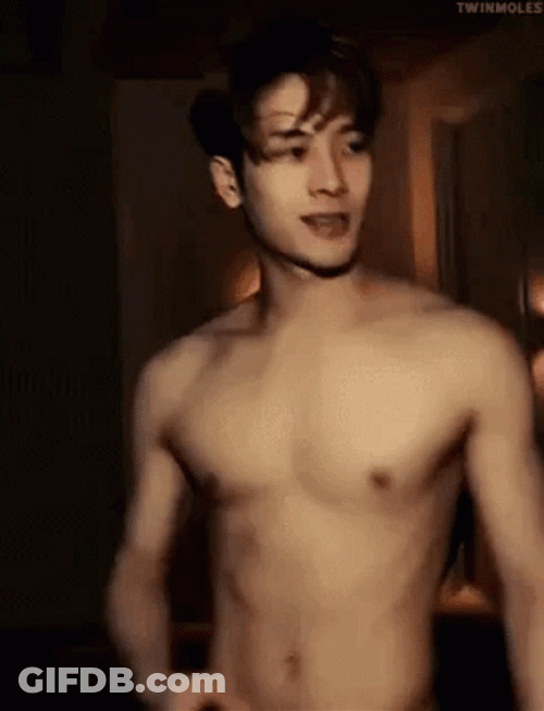 Jackson Wang Abs GIF