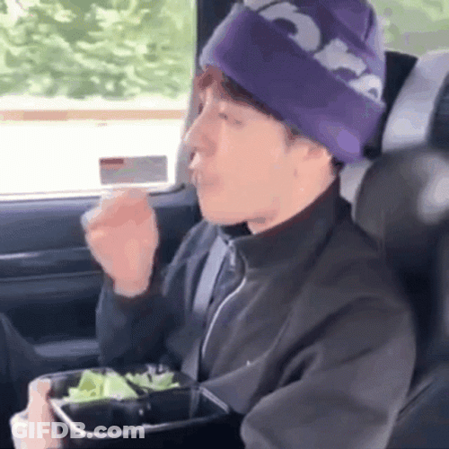 Jackson Wang Eating GIF