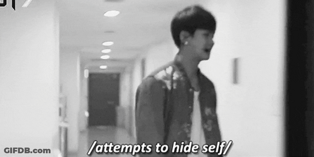 Jackson Wang Embarassed Hides GIF