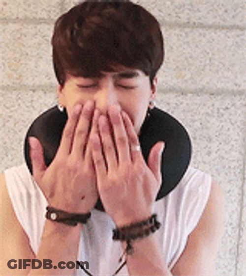 Jackson Wang Neck Pillow GIF