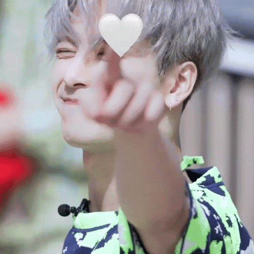 Jackson Wang Pointing Heart GIF