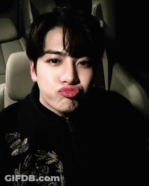 Jackson Wang Pouty Kiss GIF