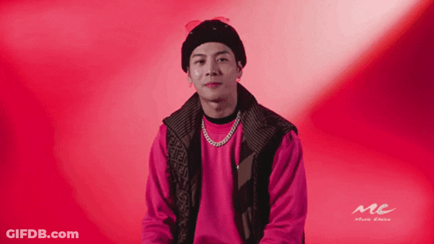 Jackson Wang Shrug GIF