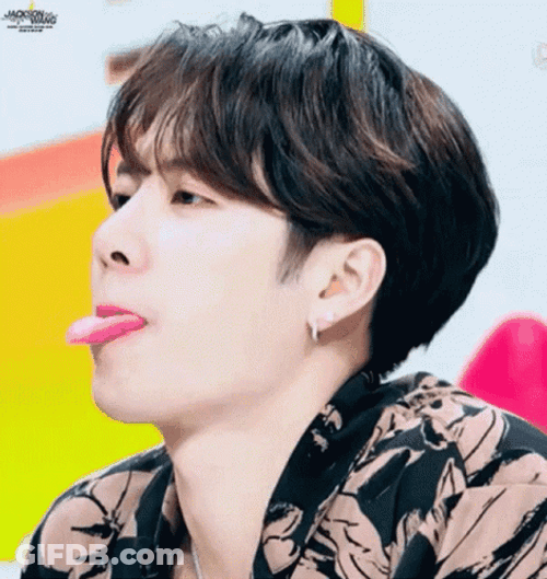 Jackson Wang Tongue Out GIF