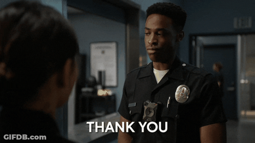 Jackson West Saying Thank You At Office GIF