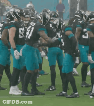 Jacksonville Jaguars Player Holding Ball GIF