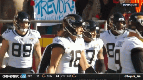 Jacksonville Jaguars Player Number 16 Jersey GIF