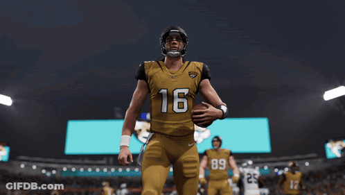 Jacksonville Jaguars Player Number 16 Jersey GIF