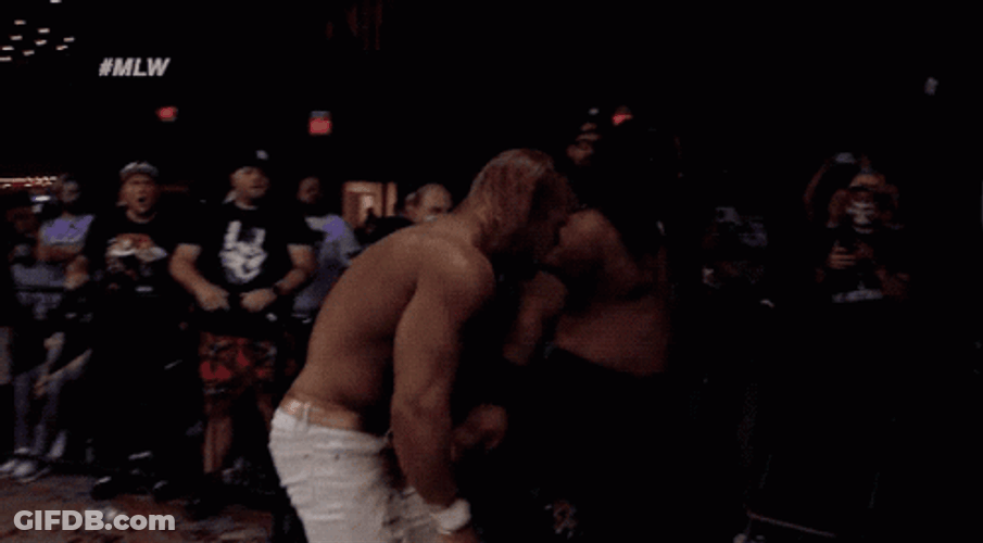 Jacob Fatu Back Flip From Chair GIF