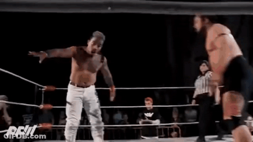 Jacob Fatu Lifting And Body Slamming Rival GIF