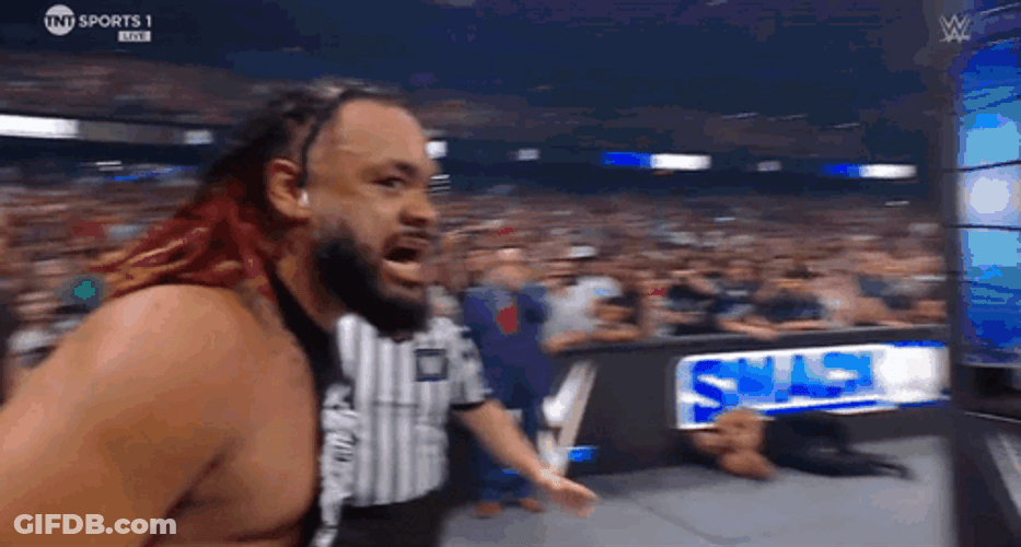 Jacob Fatu Looking Furious GIF