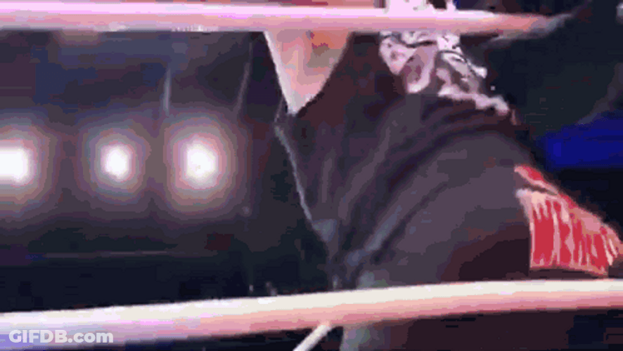 Jacob Fatu Striking Rival At Corner GIF
