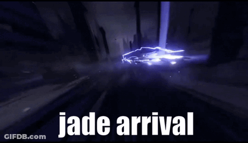 Jade On Blue Background GIF