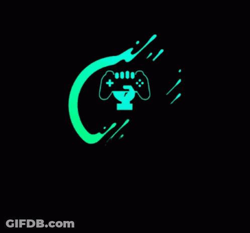 Jagger Logo With Video Game Controller GIF