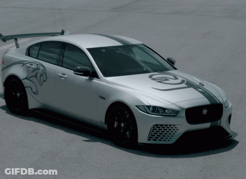 Jaguar Car Interior With Touchscreen Display GIF