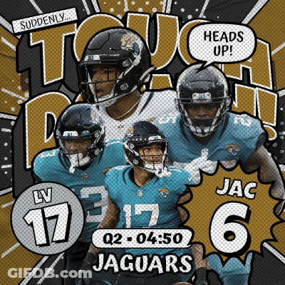 Jaguars Football Players 17 And 6 GIF