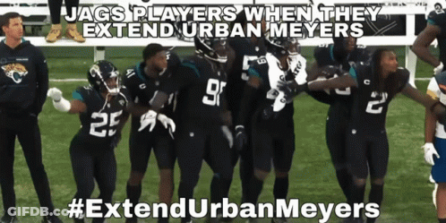 Jaguars Players Standing On Field GIF