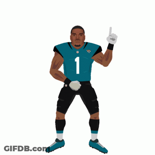 Jaguars Travis Etienne Jr. Vector Art GIF