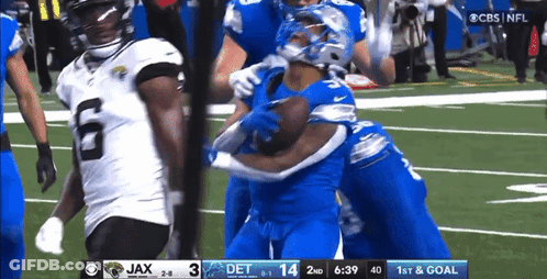 Jaguars Vs Detroit Lions Football Game On CBS GIF