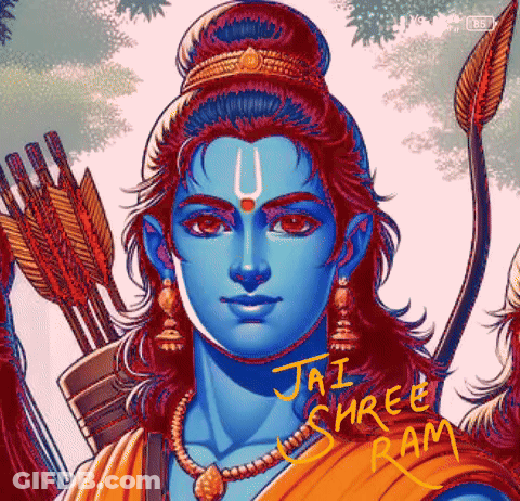 Jai Shree Ram With Bow And Arrows GIF