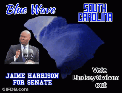 Jaime Harrison For Senate Lindsey Graham For Out GIF