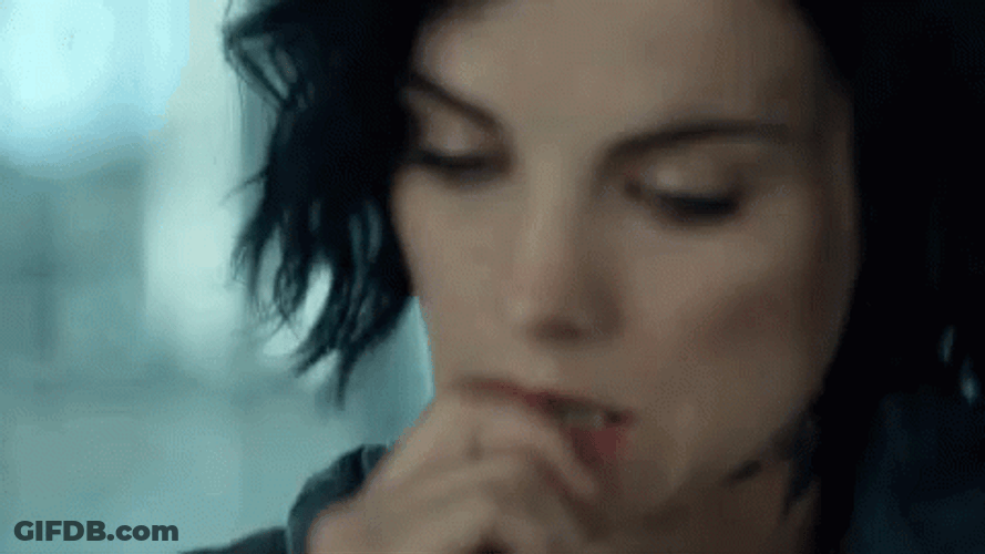 Jaimie Alexander Looking Nail Biting GIF