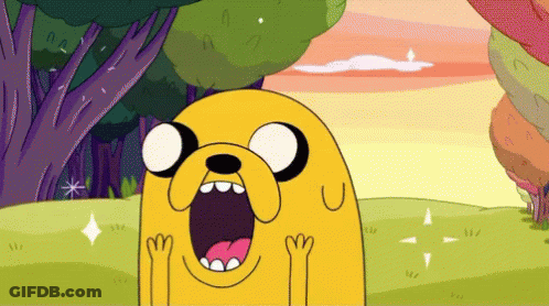 Jake From Adventure Time Mouth Wide Open GIF