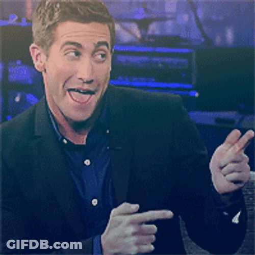 Jake Gyllenhaal Pointing GIF