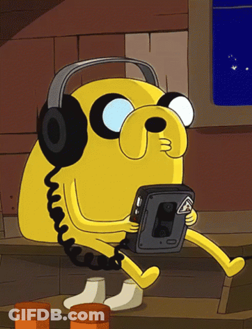 Jake Listening To Music GIF