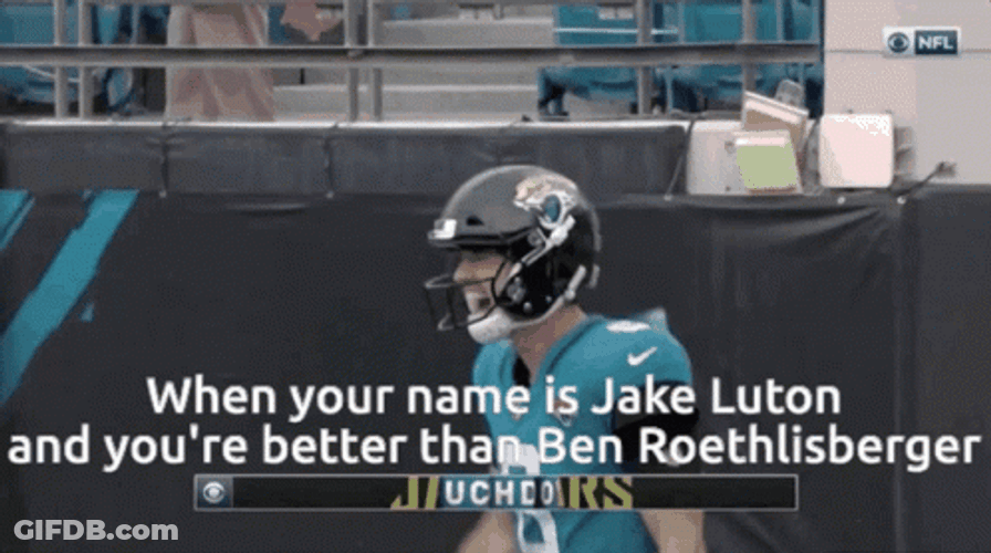 Jake Luton Better Than Ben Roethlisberger GIF